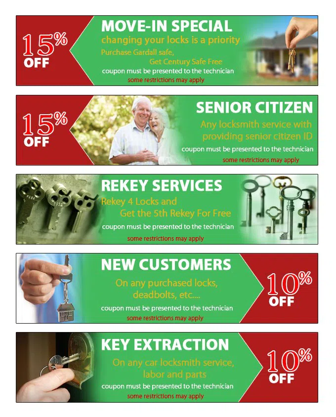 Mordecai NC Locksmith Store, Mordecai, NC 919-366-7496 - coupon23-set-five